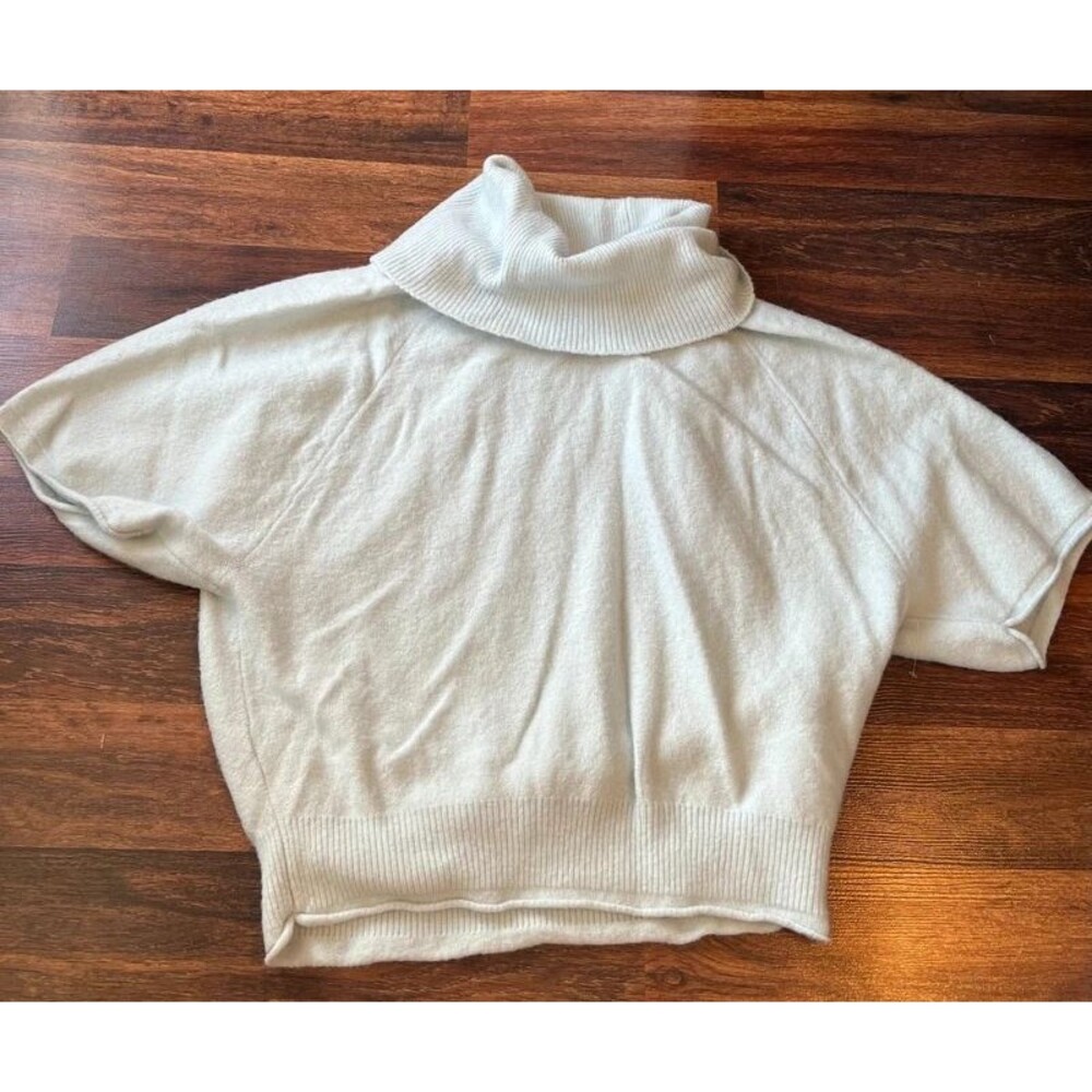 Pilcro Baby Blue Cropped Cowl Neck Sweater